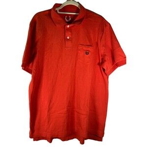 Chaps Men's  T Shirt Orange Regular Fit Short Sleeves Casual  Size  Large